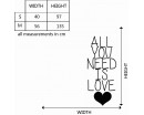 All You Need Quotes Wall Art Stickers